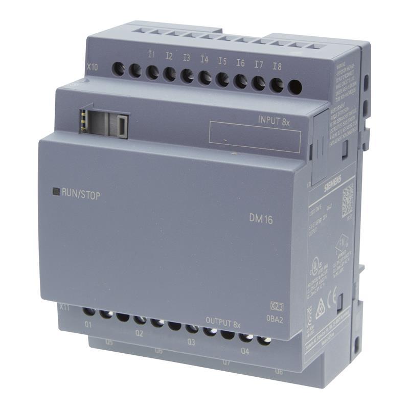 LOGO modular expansion modules on DIN rail 25 mm, 4 module